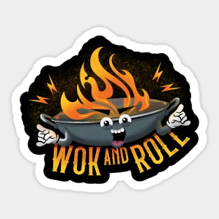 Wok And Roll Sticker